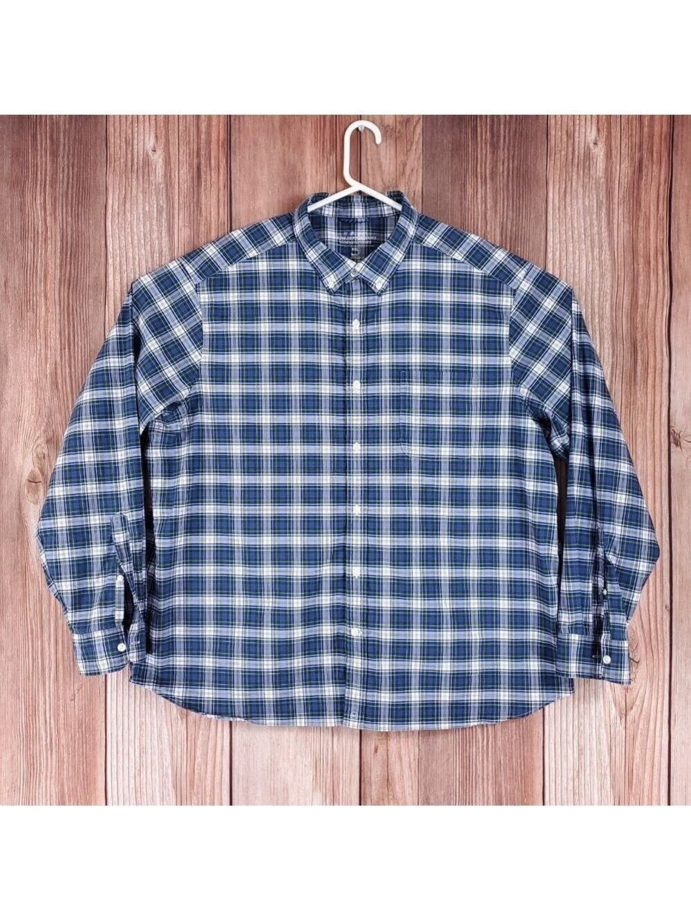 Vineyard Vines Mens XXL OTG On the Go Performance brrr Long Sleeve Shirt Plaid